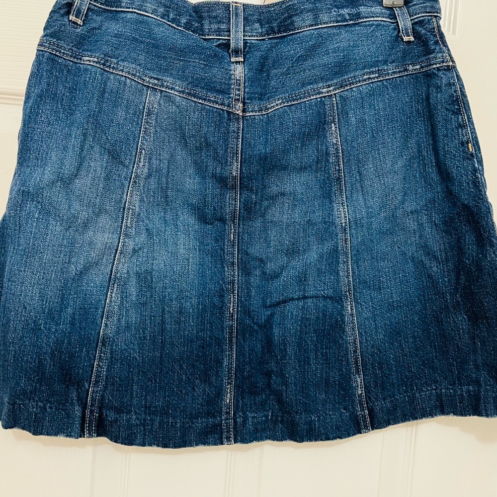 Current/Elliot Mid Length Denim Skirt